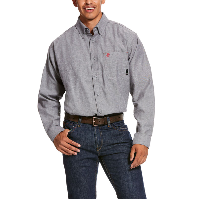 Ariat Fr Solid Twill Durastretch Work - Miesten Harmaat Paidat ( MFIXUW-652 )